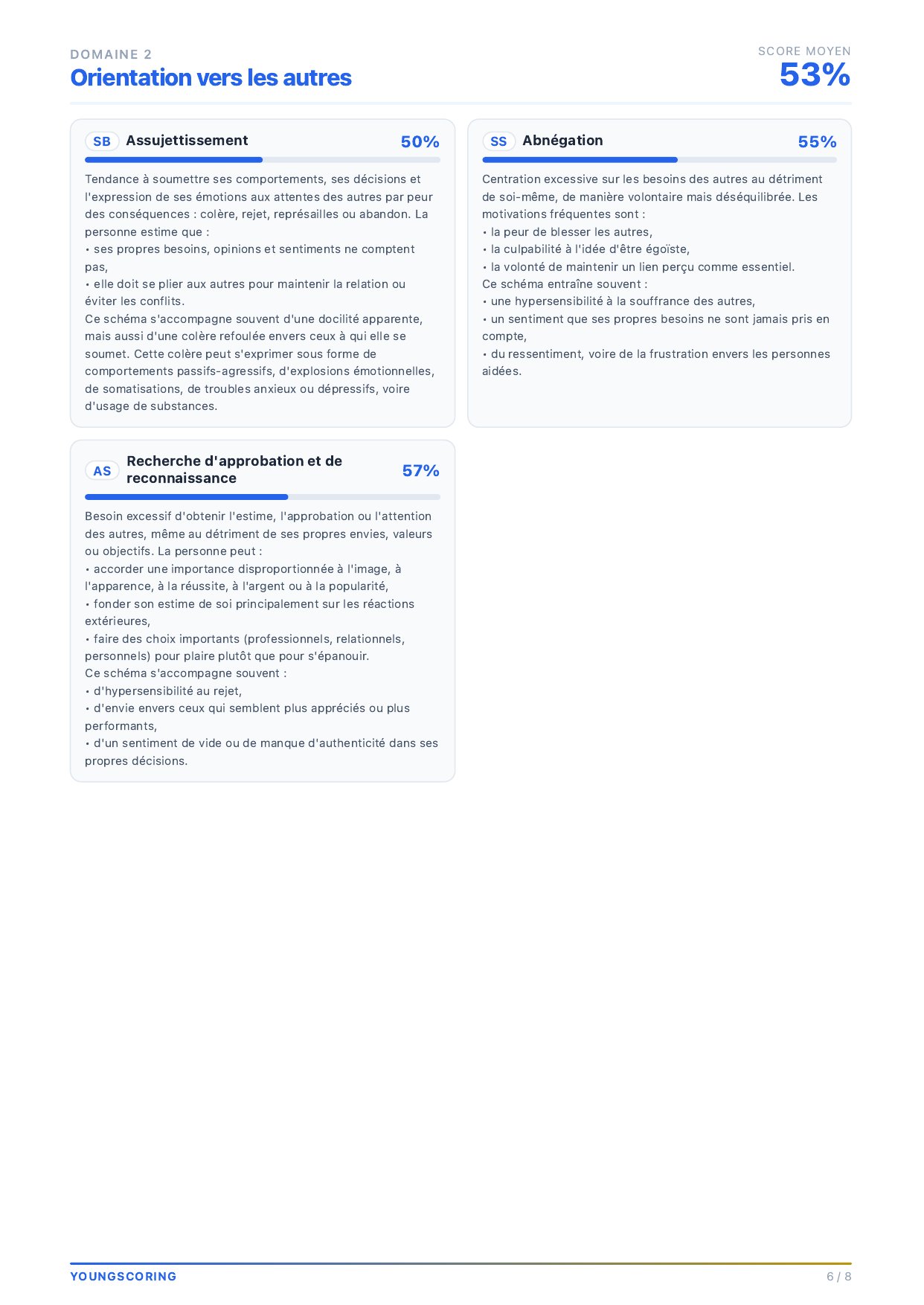 Page 6 — Domaine Orientation vers les autres